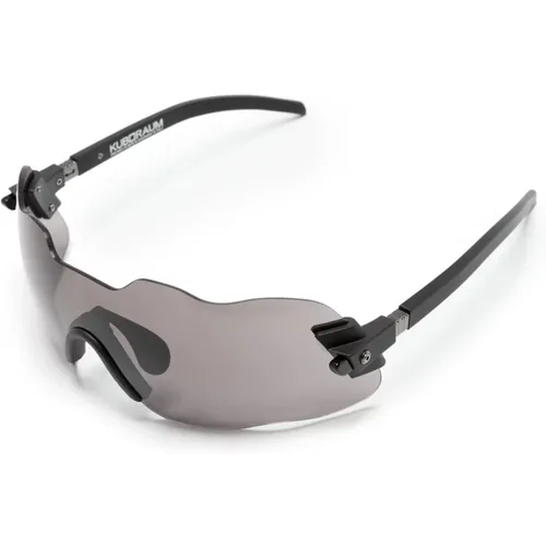Dark Grey Mask Sunglasses , male, Sizes: ONE SIZE - Kuboraum - Modalova
