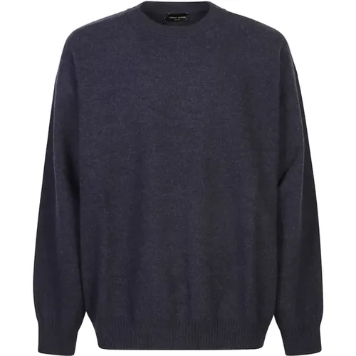 Blaue Pullover für Männer , Herren, Größe: XL - Roberto Collina - Modalova