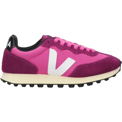 Fuchsia Sneakers mit Organischen Materialien , Damen, Größe: 39 EU - Veja - Modalova