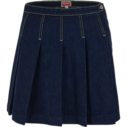 Denim Skirt , female, Sizes: W27, W28, W26 - Kenzo - Modalova