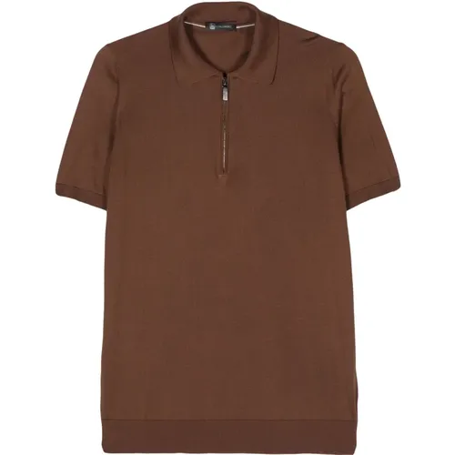 Silk polo shirt , male, Sizes: L, XL, 2XL - Colombo - Modalova