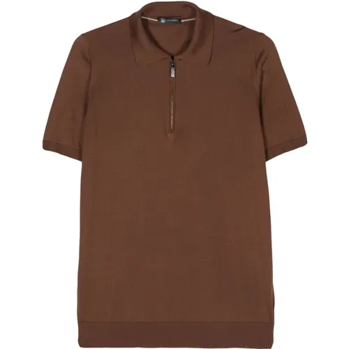 Silk polo shirt , male, Sizes: XL, 2XL - Colombo - Modalova