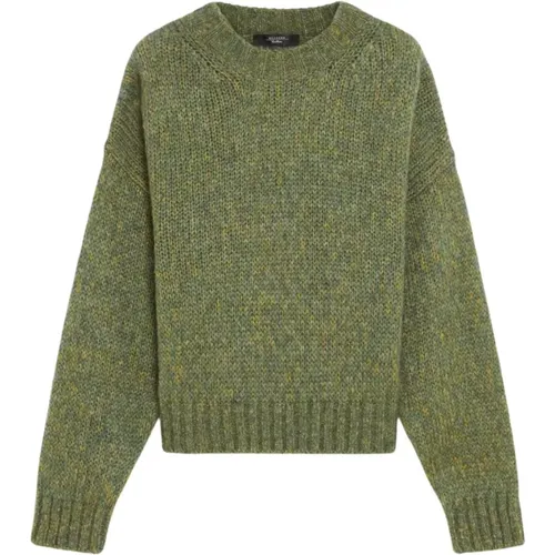 Locker geschnittener Rundhalsausschnitt-Pullover mit gerippten Details - Max Mara Weekend - Modalova