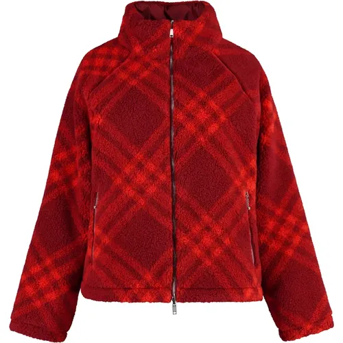 Wendbare Fleece-Bomberjacke - Burberry - Modalova