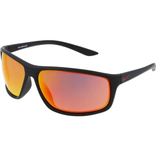 Adrenaline Sonnenbrille in Matt Schwarz/Rot,ADRENALINE Sonnenbrille,ADRENALINE Sonnenbrille in Dunkelgrau/Blau - Nike - Modalova