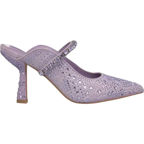Elegant Slingback Shoe with Rhinestone Detail , female, Sizes: 5 UK, 4 UK, 7 UK, 6 UK, 8 UK - Alma en Pena - Modalova