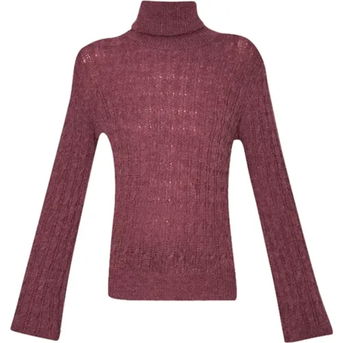 Geflochtener Dolcevita-Pullover , Damen, Größe: XS - Liu Jo - Modalova