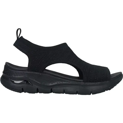 Flat Sandals , female, Sizes: 4 UK, 2 UK, 5 UK, 6 UK - Skechers - Modalova
