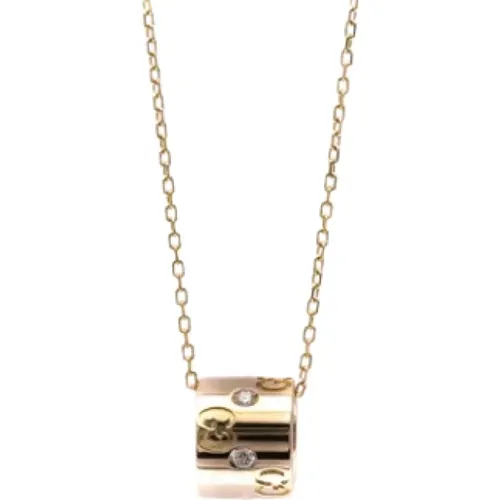 Pre-owned Rose Gold necklaces , female, Sizes: ONE SIZE - Gucci Vintage - Modalova