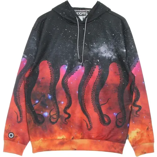 Schwarzer leichter Hoodie mit -Logo , Herren, Größe: L - Octopus - Modalova