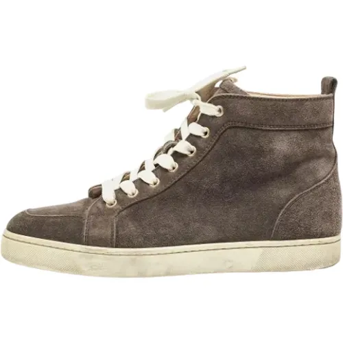 Pre-owned Suede sneakers , male, Sizes: 7 UK - Christian Louboutin Pre-owned - Modalova