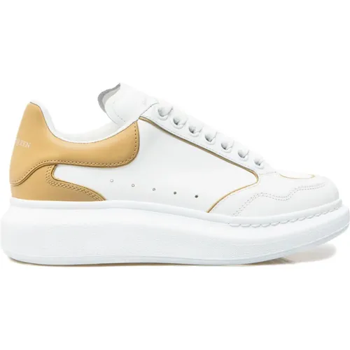 Camel Oversized Sneakers Logo Rubber sole , female, Sizes: 6 UK, 7 UK - alexander mcqueen - Modalova