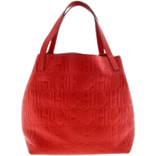 Matryoshka S Rote Tätowierte Tasche - Carolina Herrera - Modalova