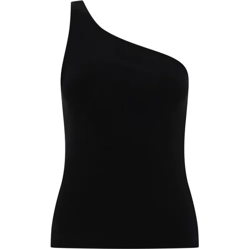 Asymmetrisches Baumwolltop mit Ketten-Detail , Damen, Größe: S - Givenchy - Modalova