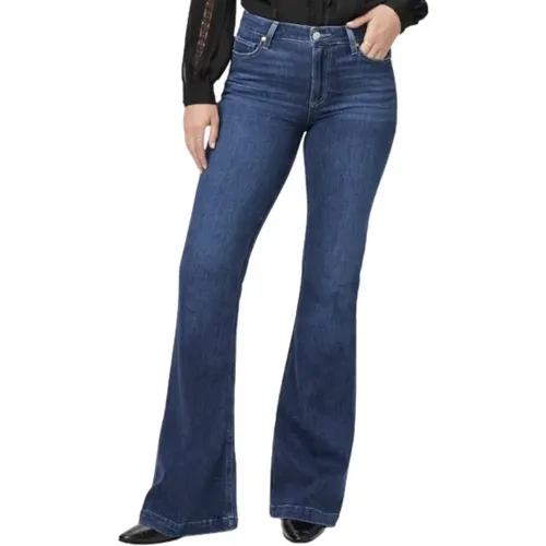 Genevieve Vintage-inspirierte Flared Jeans , Damen, Größe: W25 - Paige - Modalova