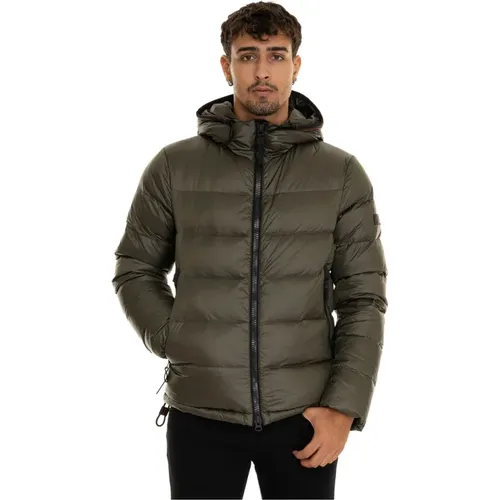 Steppjacke mit fester Kapuze , Herren, Größe: 2XL - Peuterey - Modalova