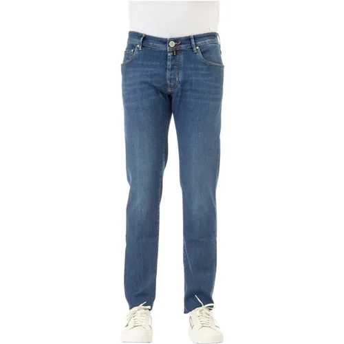 Luxury Slim-fit Diamond Denim Jeans , male, Sizes: W35 - Jacob Cohën - Modalova
