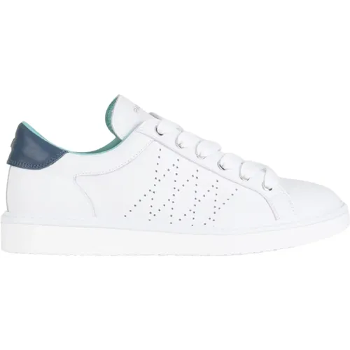 Lace-Up Sneakers with Blue Spoiler , male, Sizes: 9 UK, 8 UK - Panchic - Modalova