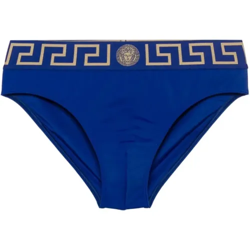 Sea Clothing with Greca Detailing , male, Sizes: XL, 2XL, M, S, 3XL - Versace - Modalova