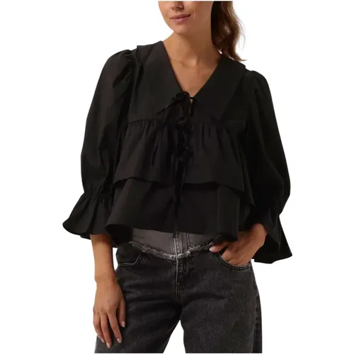 Crisp Collar Bluse , Damen, Größe: S - Co'Couture - Modalova