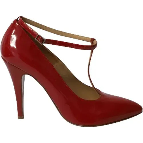 Pre-owned Leather heels , female, Sizes: 7 1/2 UK - Maison Margiela Pre-owned - Modalova