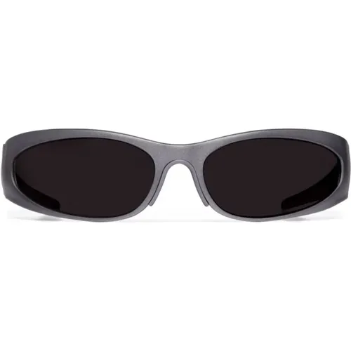 Graue ovale Sonnenbrille Balenciaga - Balenciaga - Modalova