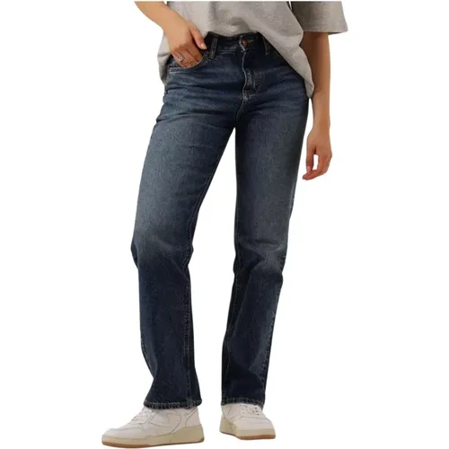 Klassische Rider Wide Leg Jeans , Damen, Größe: W32 - Lee - Modalova