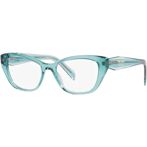 Crystal Peacock Eyewear Frames , female, Sizes: ONE SIZE - Prada - Modalova