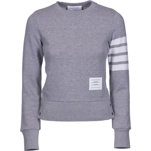 Sweatshirt,Grauer Pullover mit Vier-Streifen - Thom Browne - Modalova