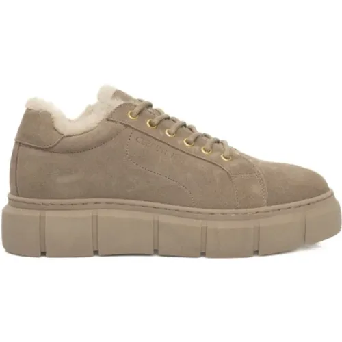 Platform Sneakers in Genuine Leather , female, Sizes: 3 UK - Cerruti 1881 - Modalova