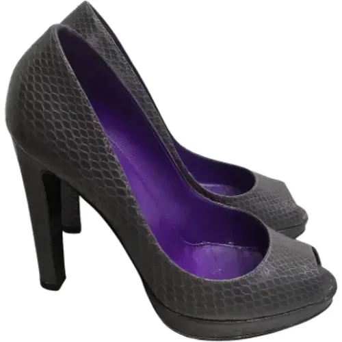 Pre-owned Fabric heels , female, Sizes: 4 UK - Sergio Rossi Pre-owned - Modalova