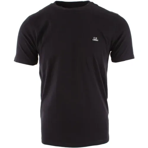 Navy Cotton T-Shirt with Style , male, Sizes: 2XL, M, S - C.P. Company - Modalova