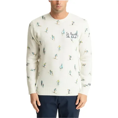 Abstract Multicolour Ski Club Sweater , male, Sizes: L, M - MC2 Saint Barth - Modalova