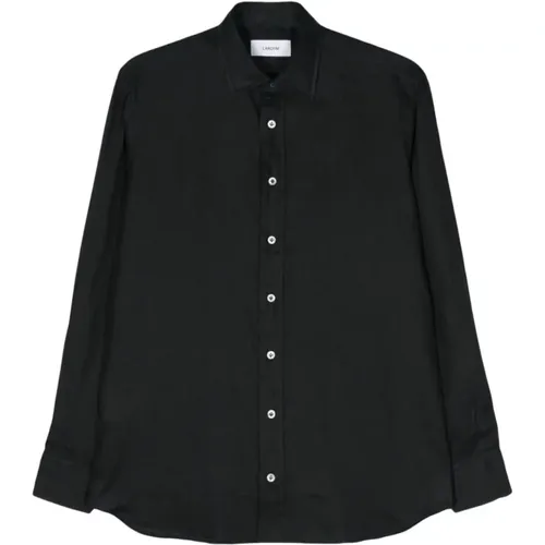 Schwarzes Hemd für Männer,810 Hellblau Hemd,Weißes Herrenhemd - Lardini - Modalova
