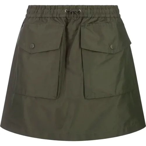 Taffeta Twill Mini Skirt , female, Sizes: 2XS, S, XS, M - Moncler - Modalova