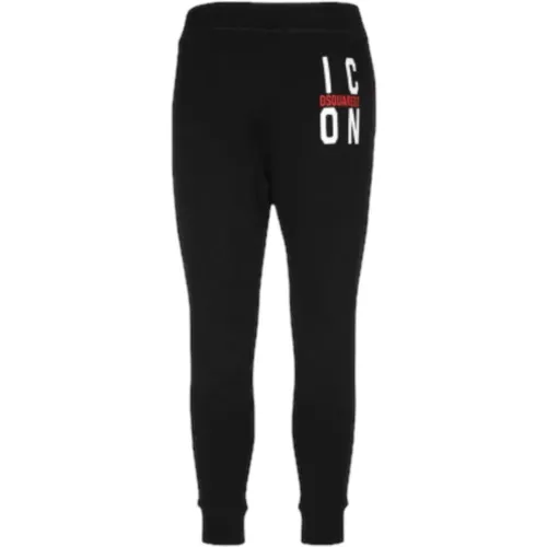 Iconic Sporty Pants with Print , male, Sizes: 2XL, M, XL, S - Dsquared2 - Modalova