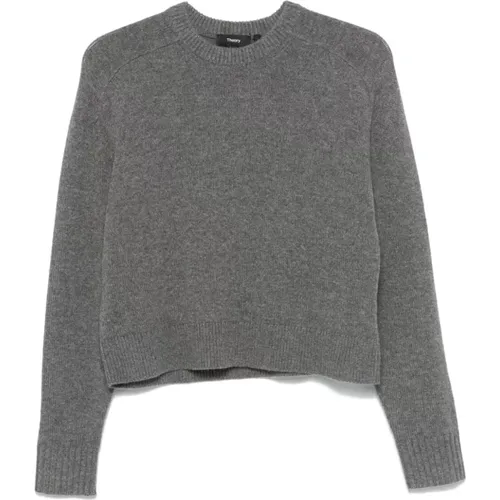 Grey Sweatshirt Aw24 Womens Fashion , female, Sizes: L, XS, S - Theory - Modalova