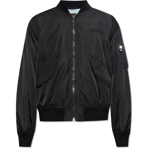 Bomber jacket , male, Sizes: XL, L, M - Versace - Modalova