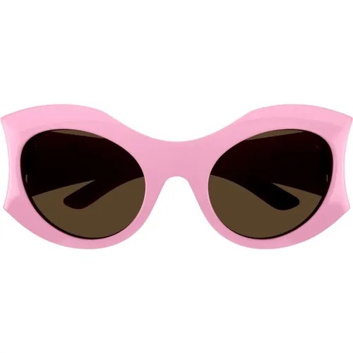 Sunglasses,Weiße Sonnenbrille Stilvolle Statement Ss23 - Balenciaga - Modalova