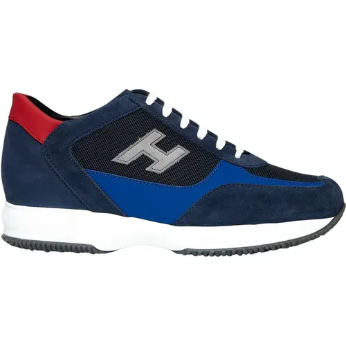 Blaue Interaktive Sneakers , Herren, Größe: 44 EU - Hogan - Modalova