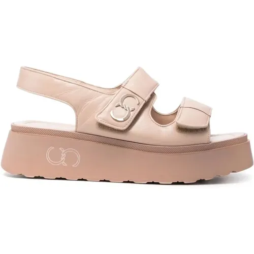 Flat Sandalen , Damen, Größe: 40 EU - Casadei - Modalova