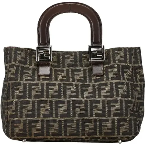 Pre-owned Canvas handbags , female, Sizes: ONE SIZE - Fendi Vintage - Modalova