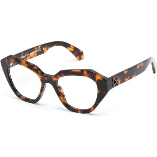 Braune Optische Brille Stilvolles Must-Have - Off White - Modalova