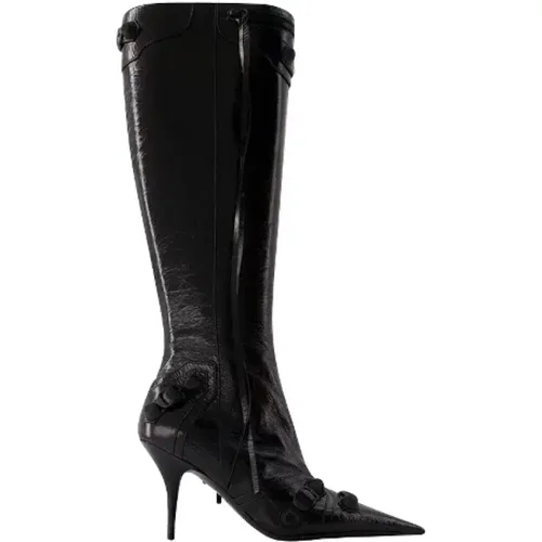 Leather boots , female, Sizes: 6 UK, 2 UK, 3 UK, 4 UK - Balenciaga - Modalova
