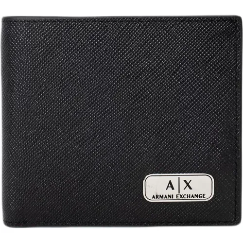 Mens Wallet with Coin Purse , male, Sizes: ONE SIZE - Armani Exchange - Modalova