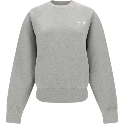 Gemütlicher Sweatshirt für Stilvolle Bequemlichkeit , Damen, Größe: L - Ami Paris - Modalova