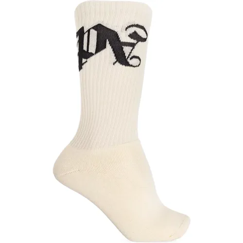 Monogrammierte Socken , Herren, Größe: L/Xl - Palm Angels - Modalova