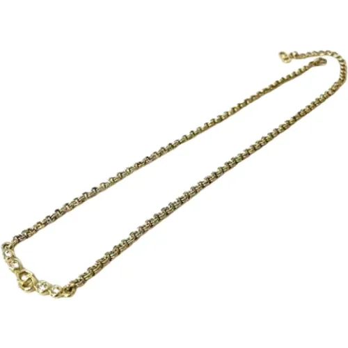 Pre-owned Metal necklaces , female, Sizes: ONE SIZE - Dior Vintage - Modalova