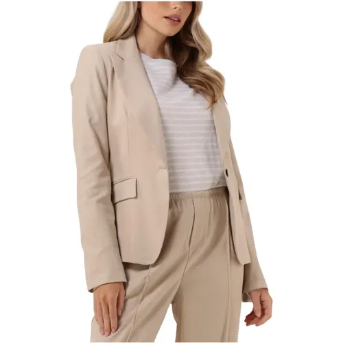 Eleganter Sandblazer , Damen, Größe: 2XL - Penn&Ink N.Y - Modalova