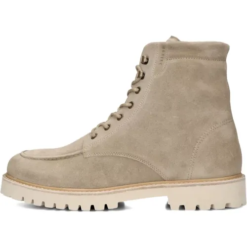 Taupe Wildleder Schnürstiefel für Herren , Herren, Größe: 44 EU - Nubikk - Modalova